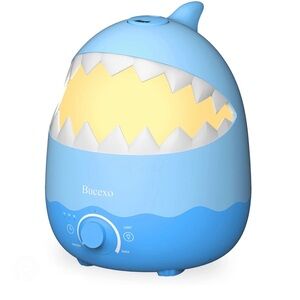 3-in-1 Blue Shark Humidifier with night light